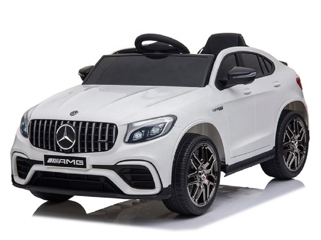 Kinder Elektroauto Mercedes Benz GLC63 S 12v, 2 Motoren+Audio+FB,weiss
