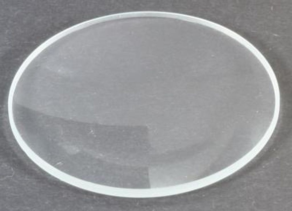 Mineralglas für Uhren, flach, Stärke 1 mm, Ø 16 mm - 45 mm Produktbild 