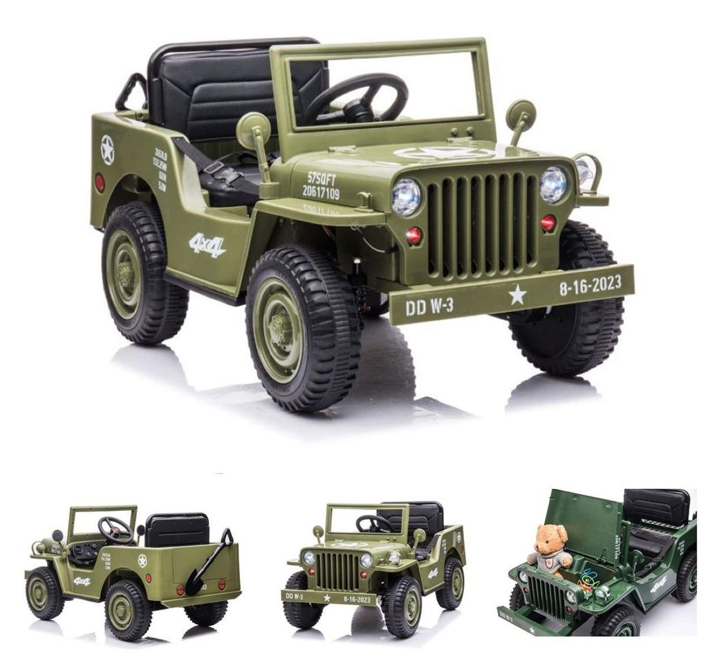 ES-Toys Véhicule électrique enfant Offroad militaire, 4 Image du produit 