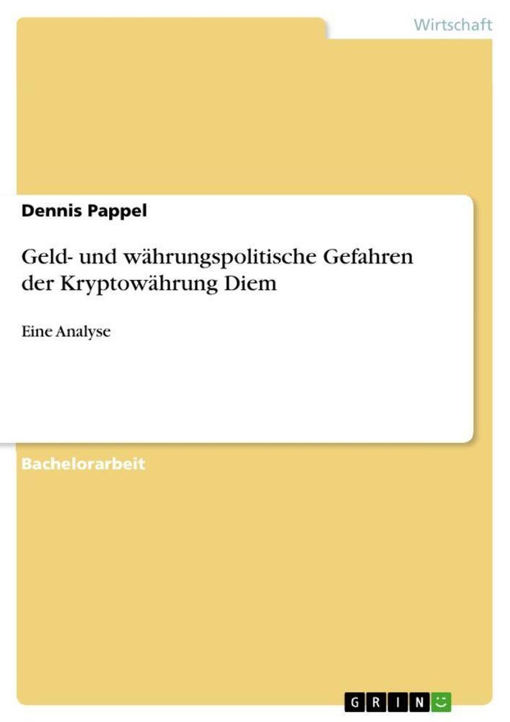 Geld- und währungspolitische Gefahren der Kryptowährung Diem