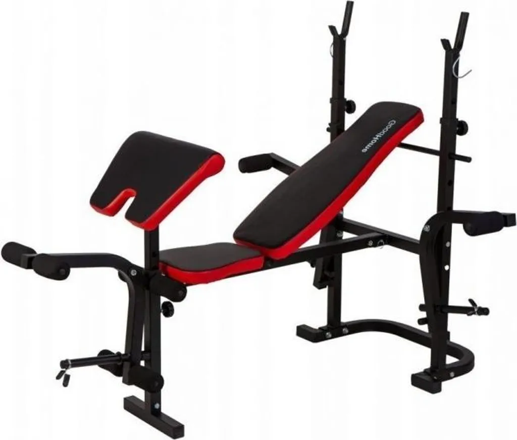 Banc de musculation pour haltères réglable et multifonction noir - 3