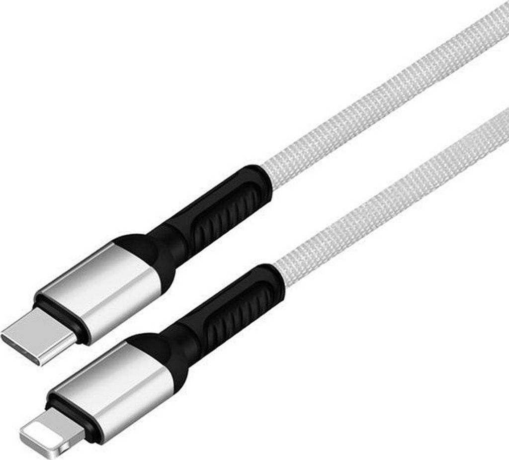 SOONTEC 1 M Nylon USB-C zu Lightning Schnellladekabel Premium High Speed Schnellladegerät (Weiß) USB-Typ-C Kabel für iPhone 14 / Pro / Pro Max