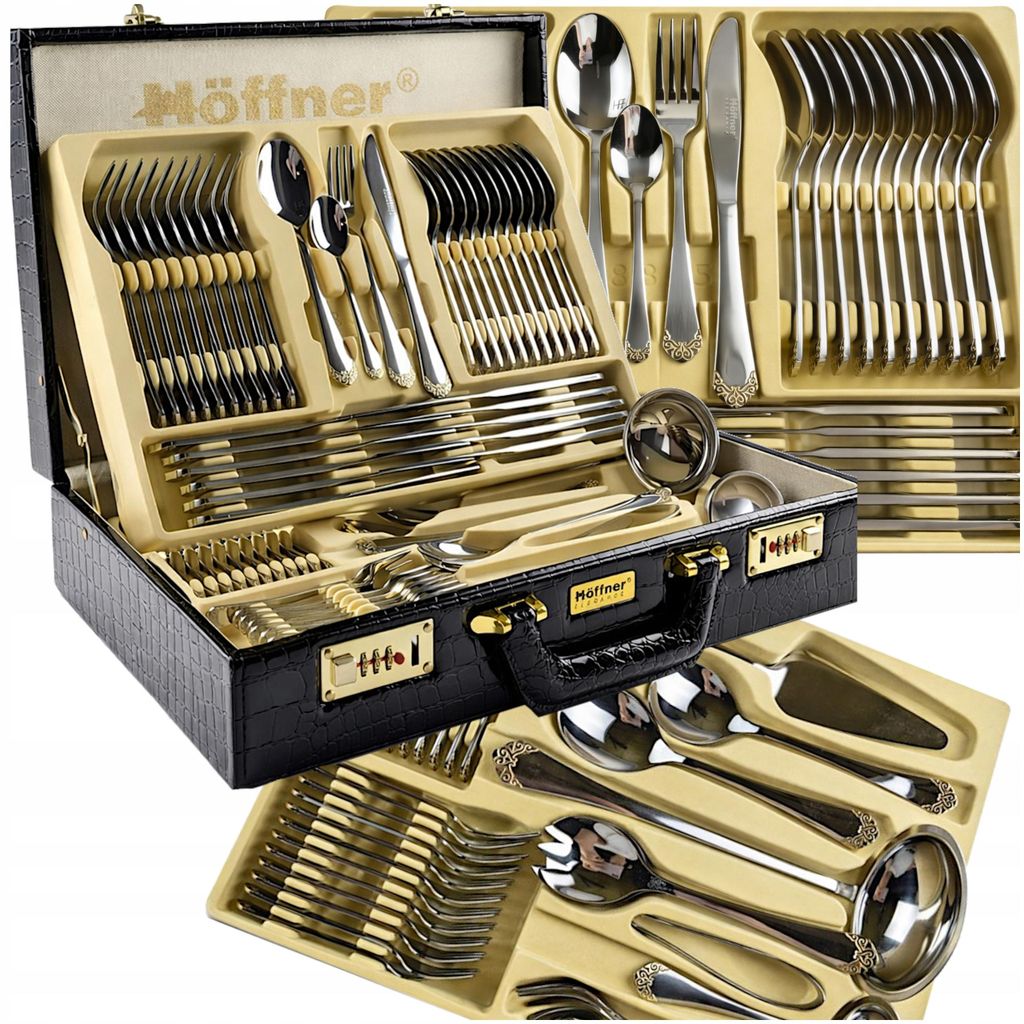 Besteckset Hoffner Edelstahl 72-teilig für 12 Personen Produktbild 