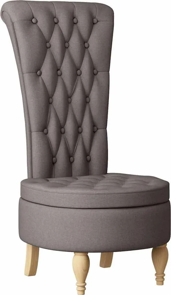 Siège de salon ergonomique en tissu taupe vidaXL pour un intérieur chic
