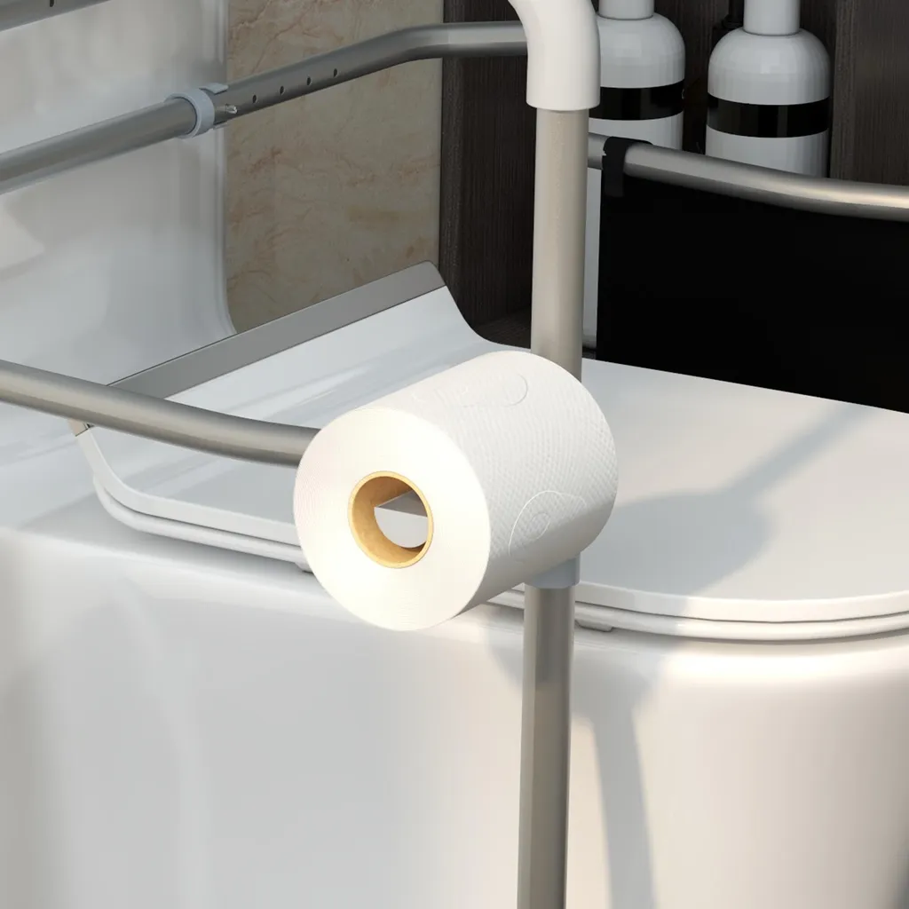 Support WC pour senior aide au levage réglable cadre gris sécurisé - 10