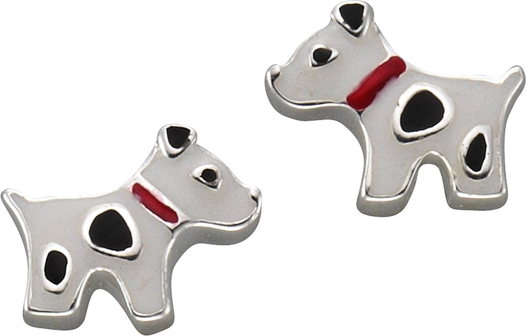 Zeeme for Kids Ohrringe 925/- Sterling Silber 0,6cm weiß 371220297R