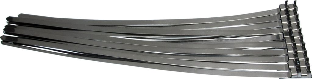 20 x Vorgefertigte Edelstahl 304SS Schlauchbandschellen Kabelbinder Länge 480 mm