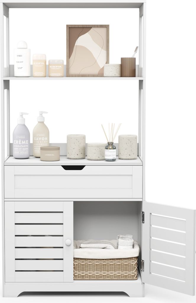 Mondeer Hochschrank Badschrank Badezimmerschrank mit Produktbild 