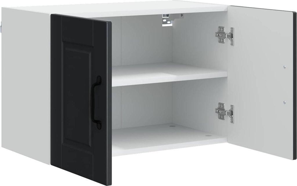 Langlebige Küchenschrank 2 pcs - Montage erforderlich - Schwarz 60 x 31 x 40cm Holzwerkstoff - Möbel304848 - Küchenschränke