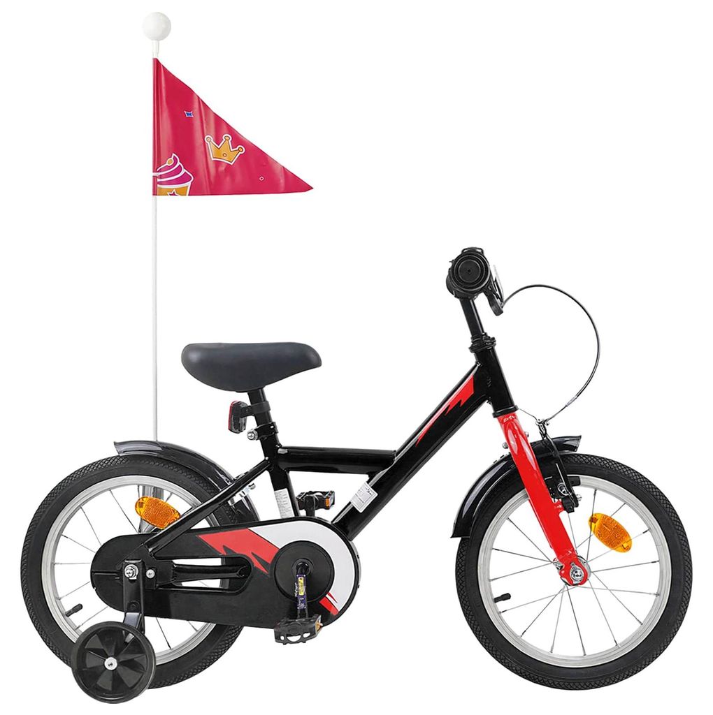 Kinderfahrrad 14 Zoll für 3-5 Jahre alt Schwarz