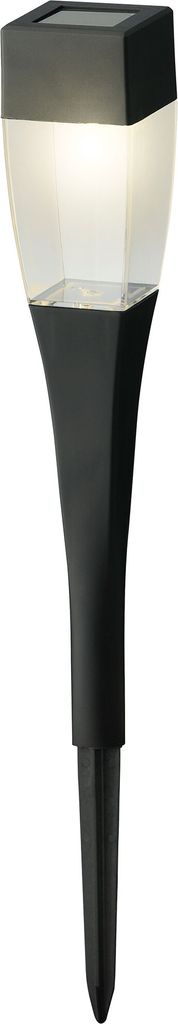LED Solar Außenleuchte 27,5cm Kunststoff Schwarz Warmweiß