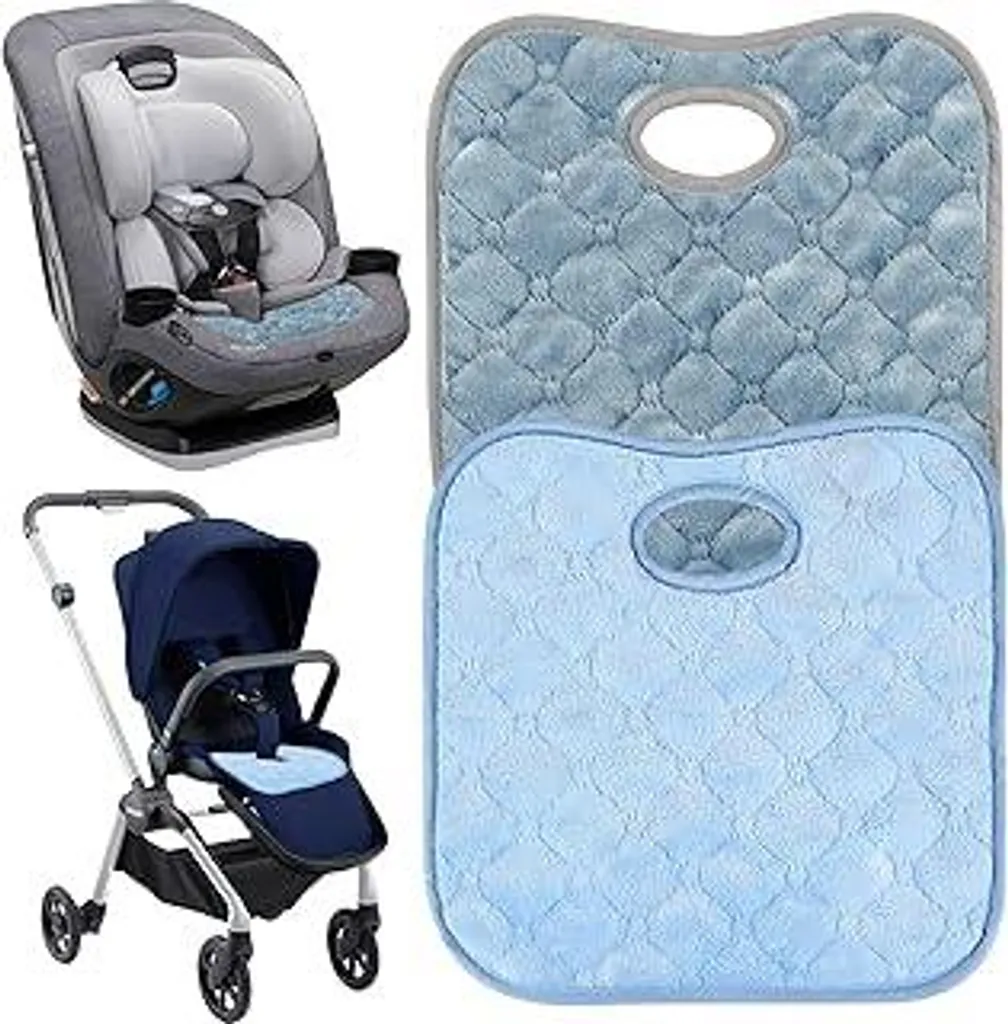 2 PCS Coprisedile auto per bambini, coprisedile auto per seggiolino auto, coprisedili per seggiolini auto, coprisedile auto per seggiolini bambini, coprisedile antiscivolo, per bambini piccoli, seggiolino auto, passeggino - 1