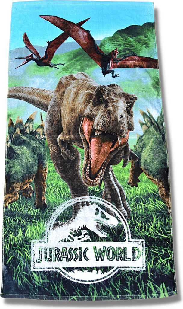 Jurassic World Badetuch Strandtuch 70 x 140 cm Baumwolle Produktbild 