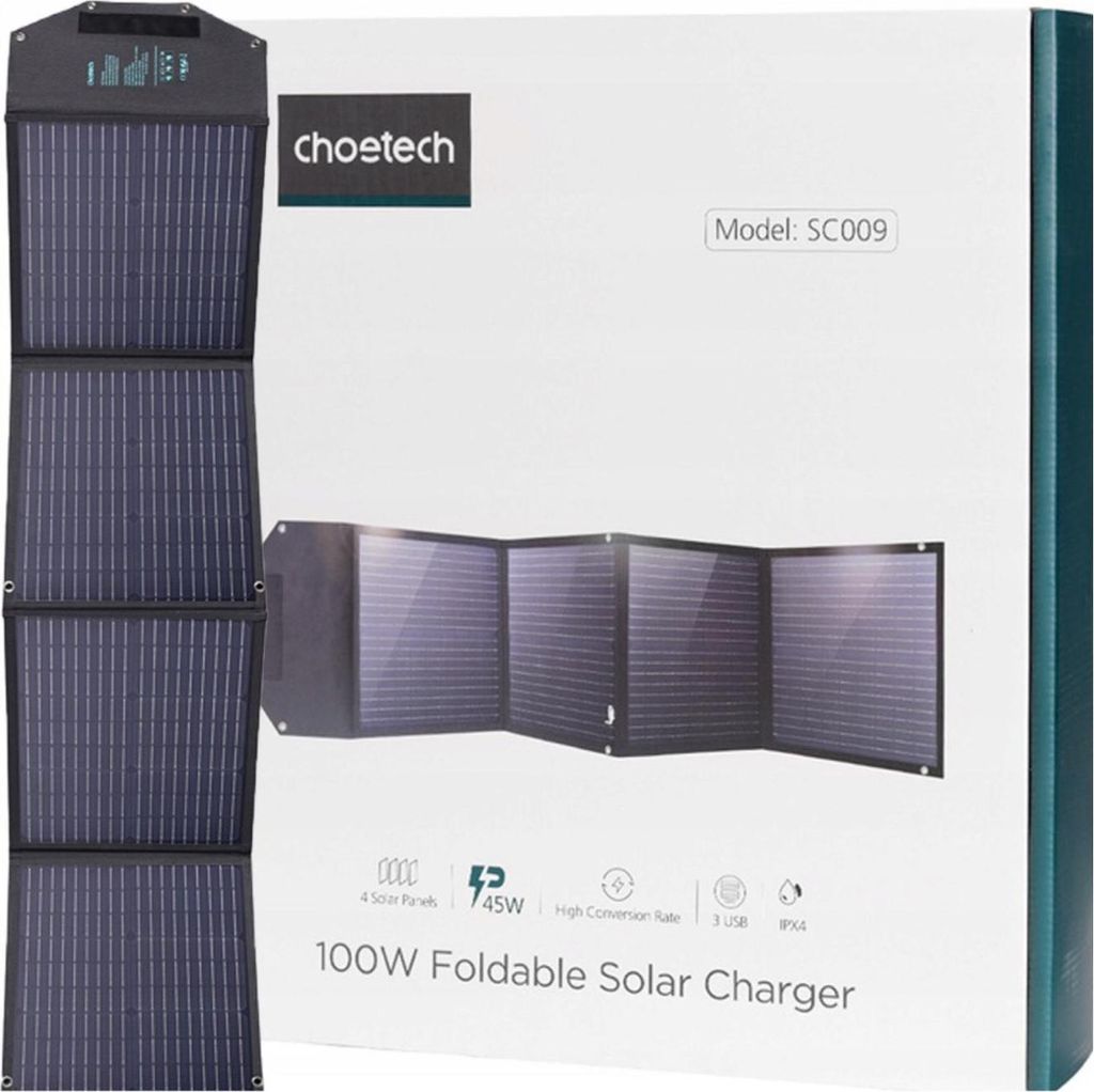 Choetech Sc009 Chargeur solaire pliable 100W Image du produit 