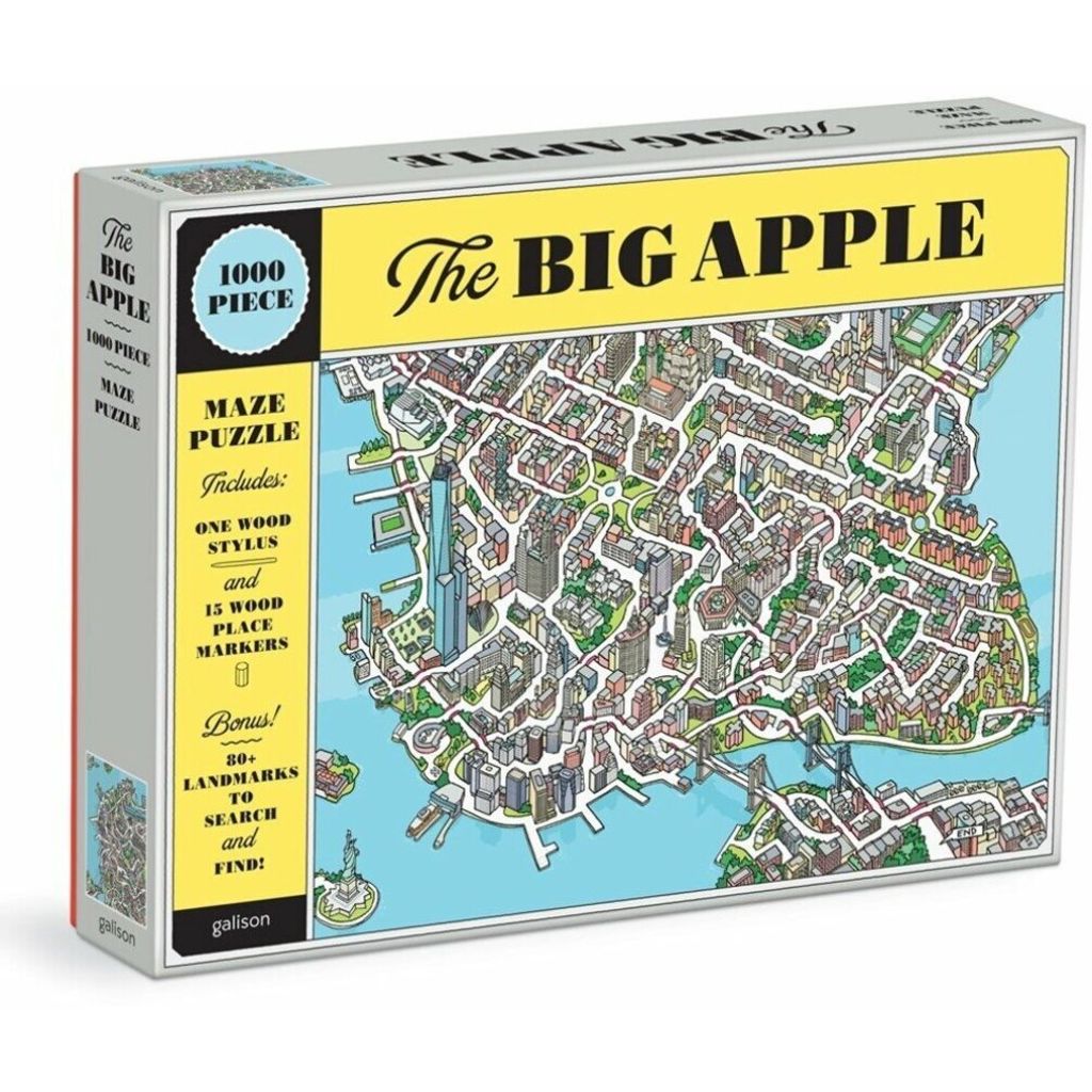 GALISON Puzzle Big Apple New York 2in1, 1000 Teile