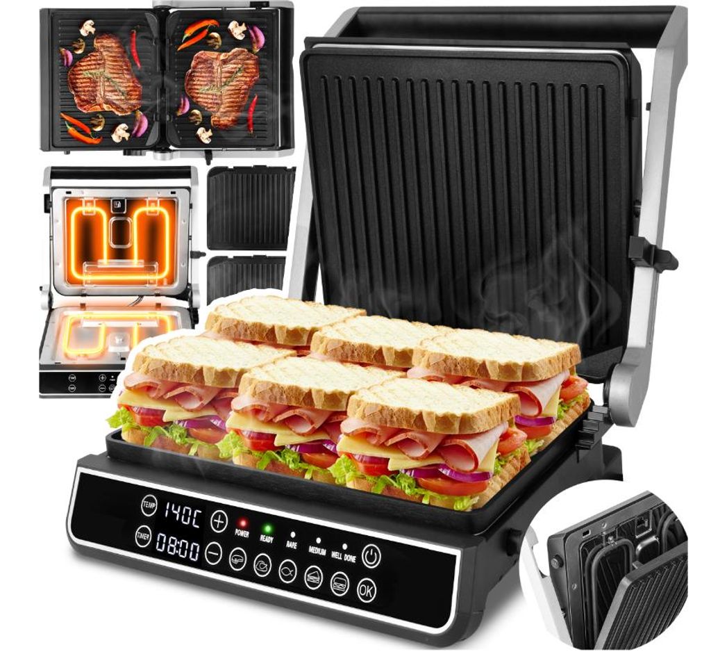 MalTec Grill Elektryczny Opiekacz XXL SM5000W-PRO Zdjęcie produktu 