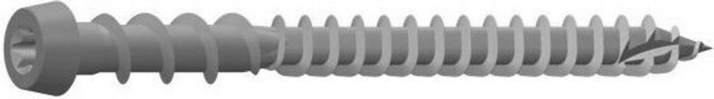 KKT Schraube für Tropenholz ZH 5x40 grau - Carbon. Stahl TX20 - Packung mit 200