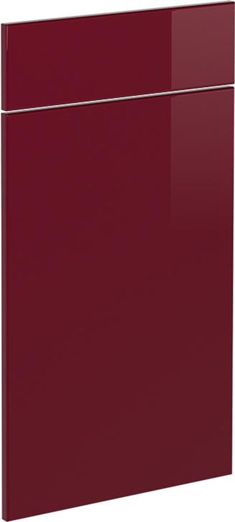Küchenfront Vicco R-Line Rot Hochglanz 39.6 x 70.8 cm Möbelfront für den Schubunterschrank, Model 41230