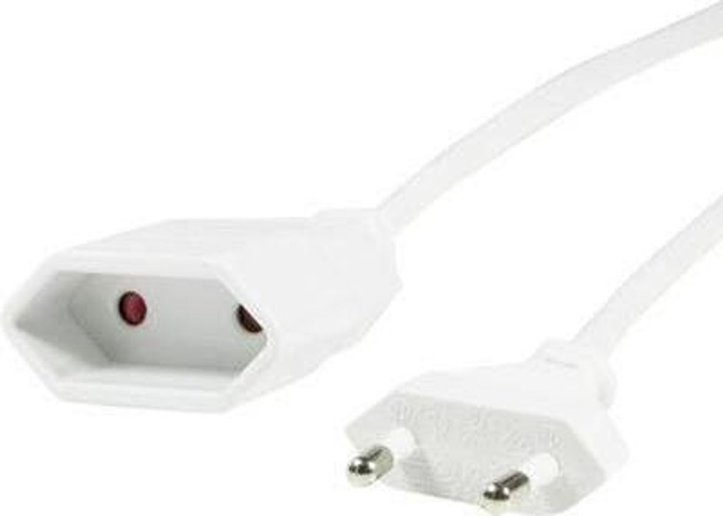 Kabel zasilający LogiLink Euro CEE 7/16 wtyk-gniazdo, 1m, Zdjęcie produktu 