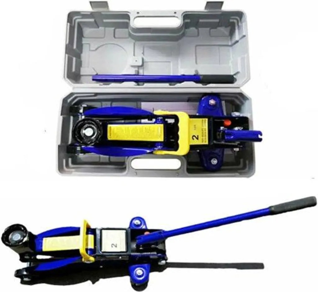 Cric au sol hydraulique 2T en acier renforcé pour atelier et garage