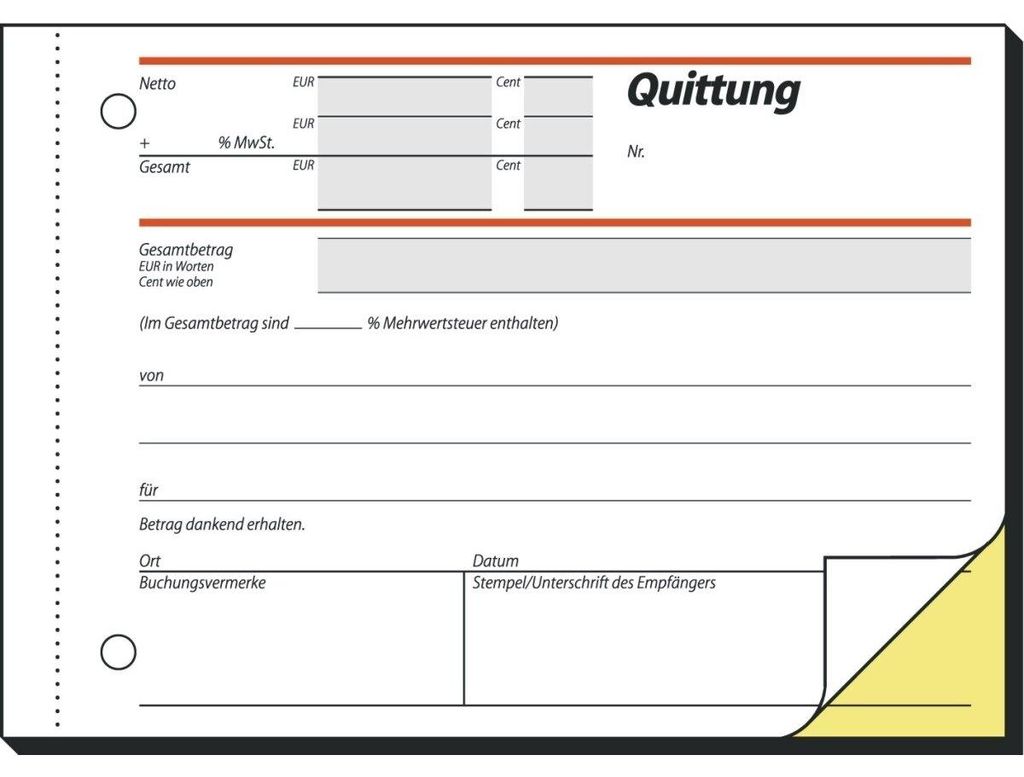 SIGEL SD021 Quittungen, 1.+ 2. Bl. bedr., mit Produktbild 