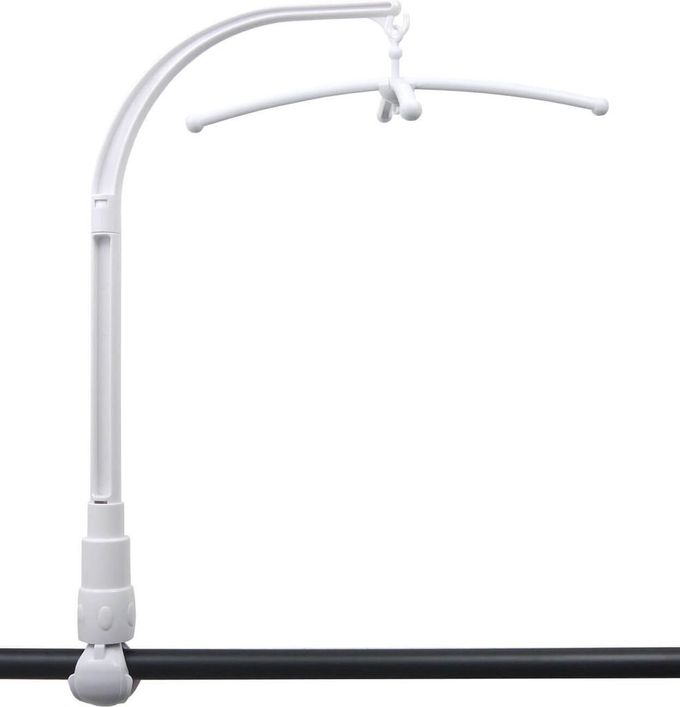 Niermann Mobilehalter für Rundstab Weiß