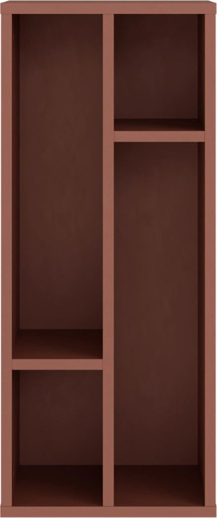 Forte ALICE SPRINGS Schrankeinsatz 30, modern-minimalistisch, 4 Fächer, Organisation, Holzwerkstoff, Terrakotta, 30 cm breit x 72,1 cm hoch x 34,8...