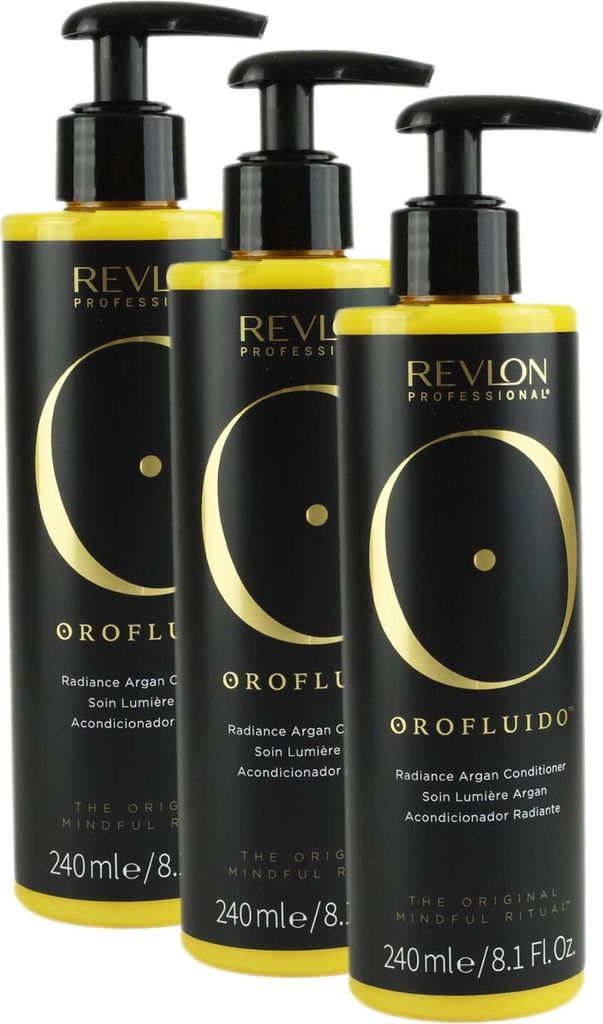 Revlon Orofluido 3 x 240 ml Conditioner für alle Haartypen Produktbild 