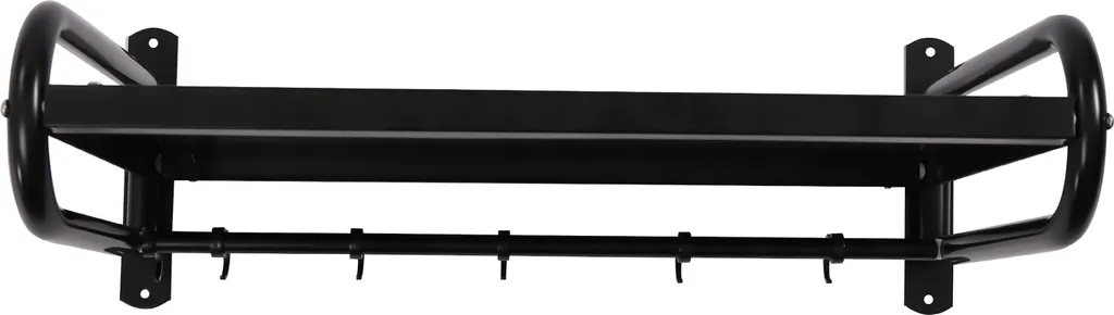 Rangement cuisine pour micro-ondes : étagère murale gain de place noir