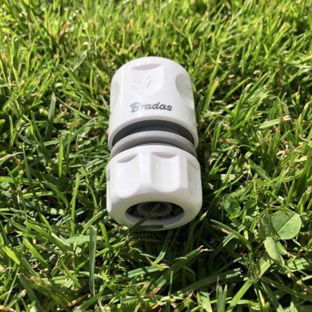 Bradas Schlauchkupplung WHITE LINE 1/2" weiß / grau Produktbild 