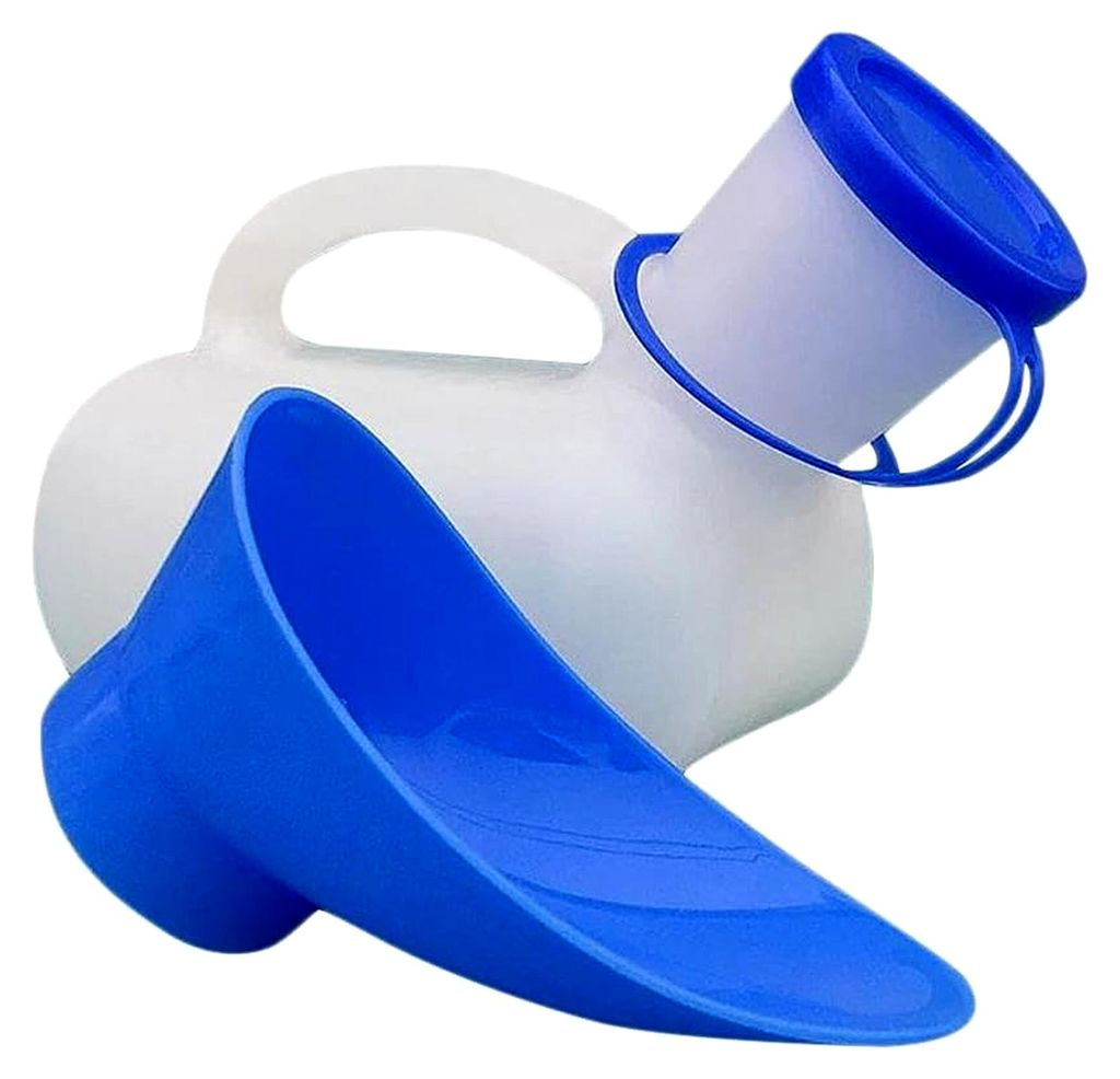 Urinflasche für Damen und Herren, 1000 ml Urinal für Männer und Frauen, Unisex-Urinal für Auto, Camping, Reisen, Outdoor, wiederverwendbare WC-...