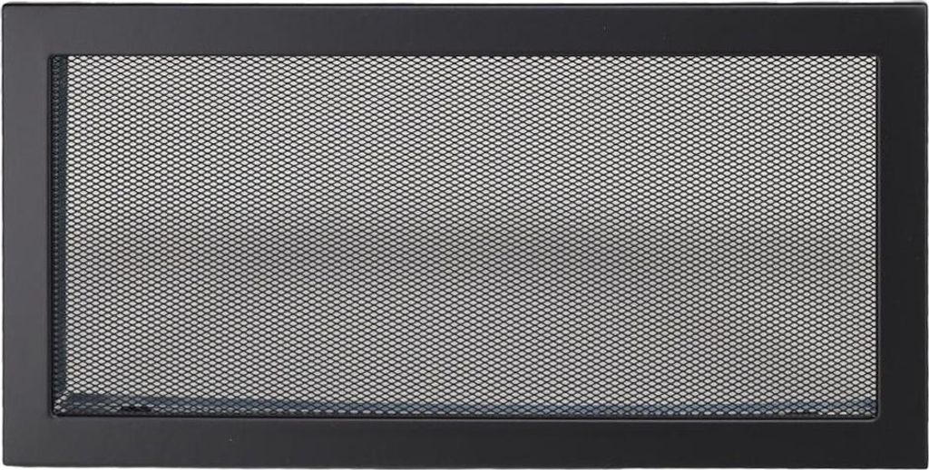 Ventlab Gitter mit Gittergewebe 450 x 220 mm, schwarz