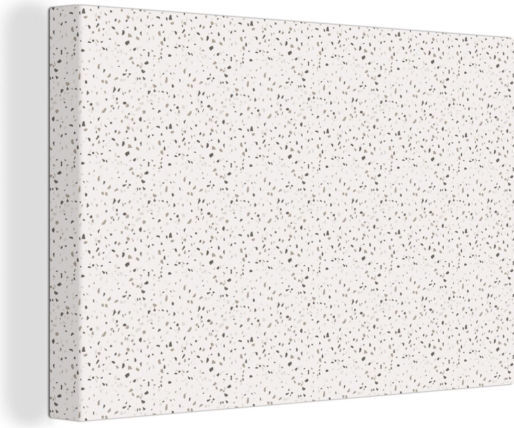 OneMillionCanvasses - Leinwandbilder - 140x90 cm, Muster - Terazzo - Textur, Wandbilder Kunstdruck Wanddekoration - Foto auf Leinwand - Gemälde ...