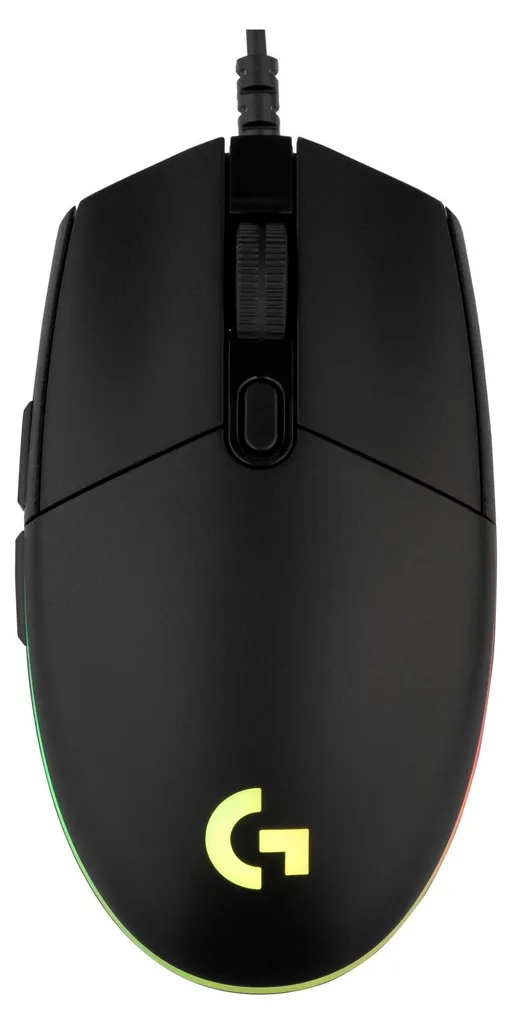 Souris de jeu rétroéclairée G102 Lightsync noire à boutons programmables - 12