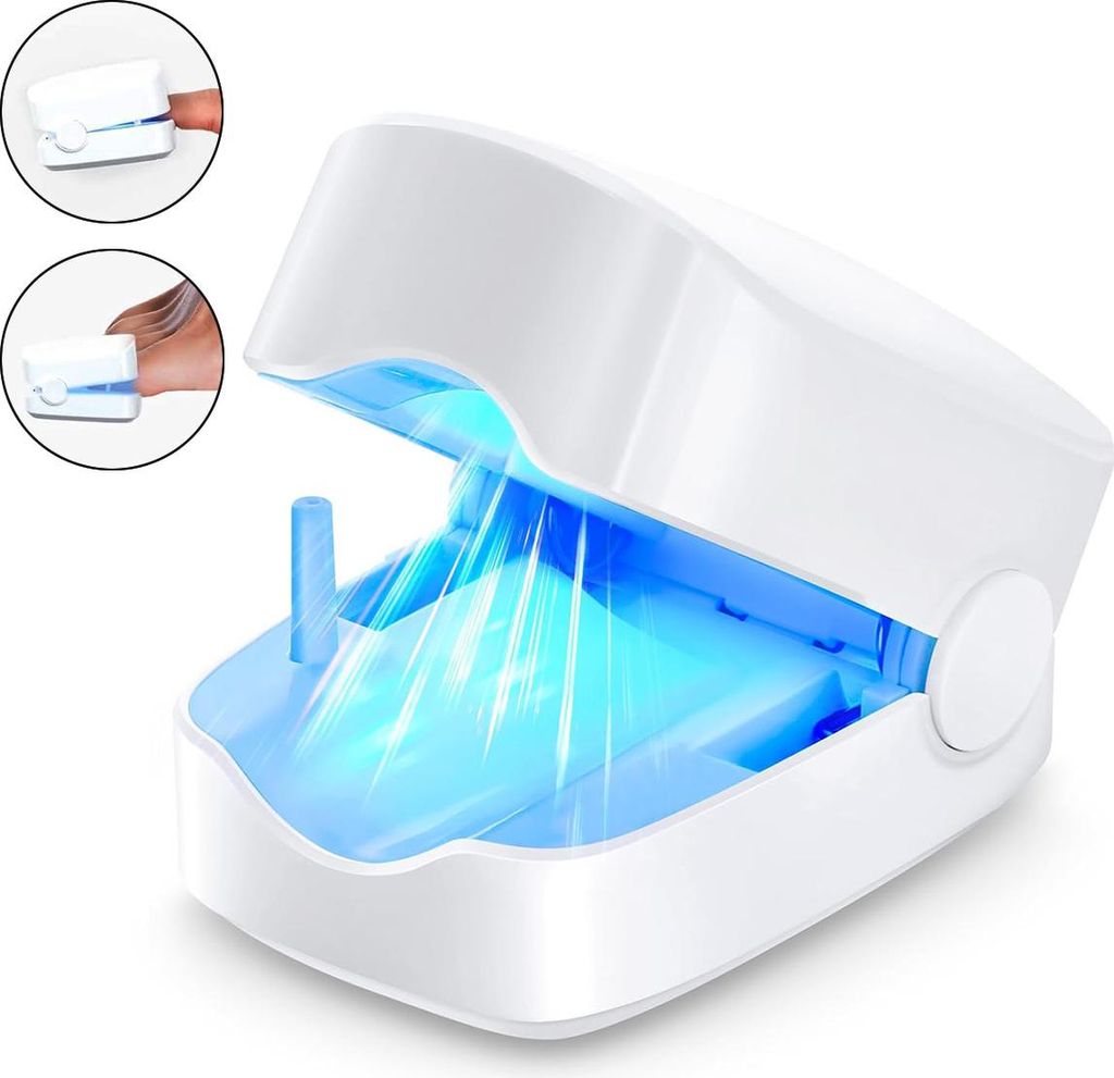 Lichttherapie-Gerät für Nägel, Maniküre Pediküre Set mit Laser & Blau-/Infrarotlicht, gegen Nagelpilz, für den Heimgebrauch