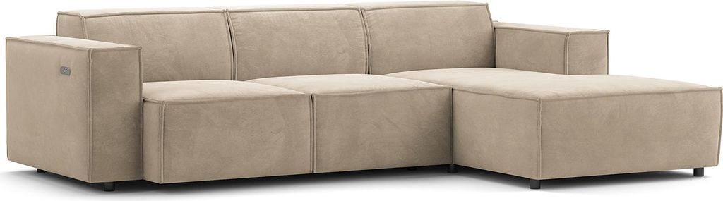 home24 Ecksofa mit Longchair