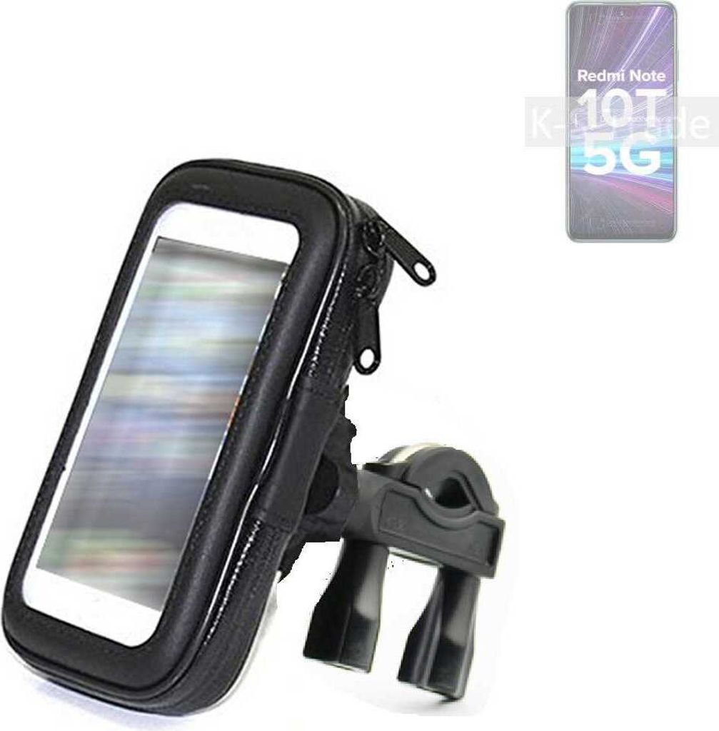 K-S-Trade Fahrrad-Halterung kompatibel mit Xiaomi Redmi Note 10T 5G Handy-Halterung Halter Lenkstange Fahrradhalterung Motorrad Bike Mount