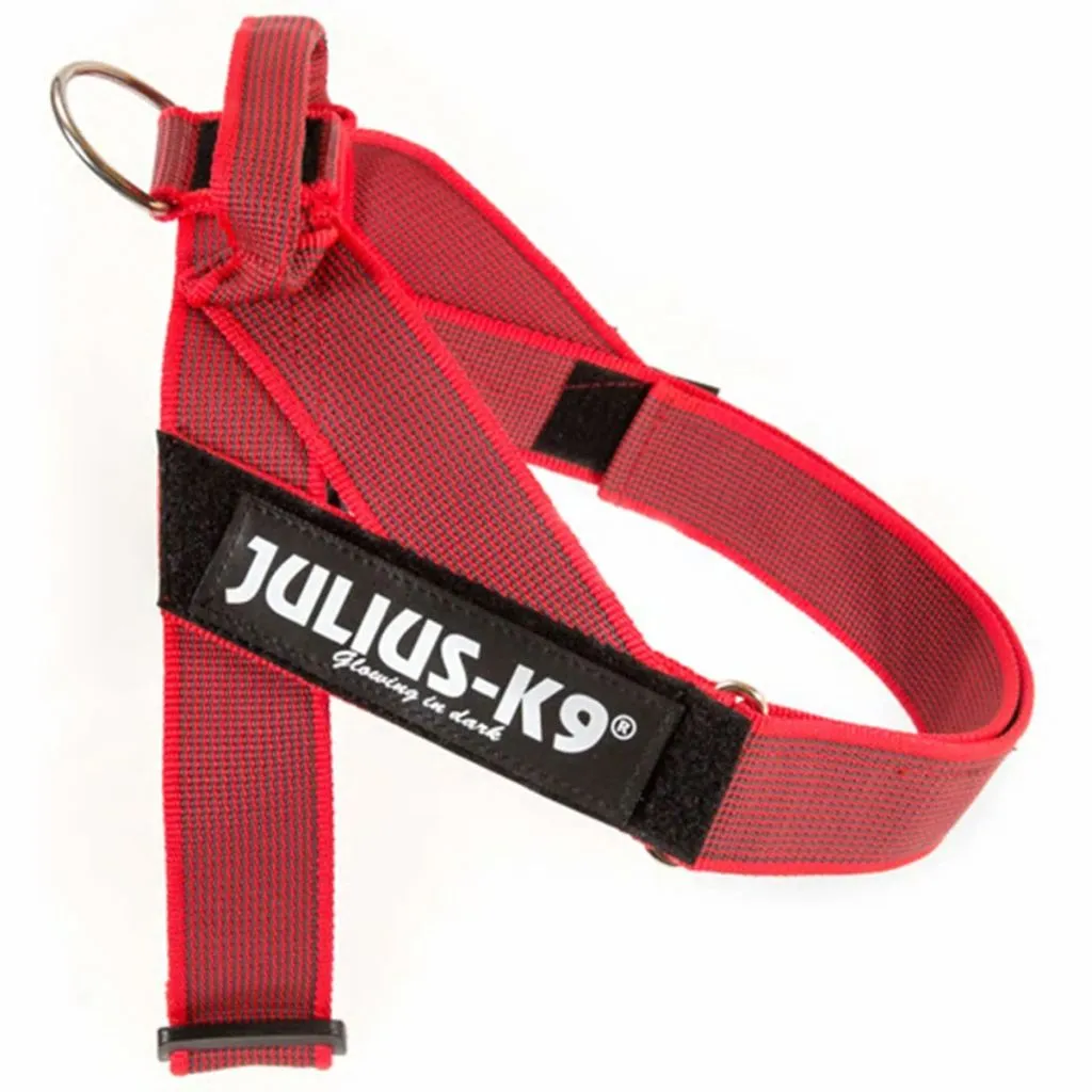 Harnais Chien Julius K9 IDC Rouge Taille 1 avec Poignée et Réflecteurs 2015