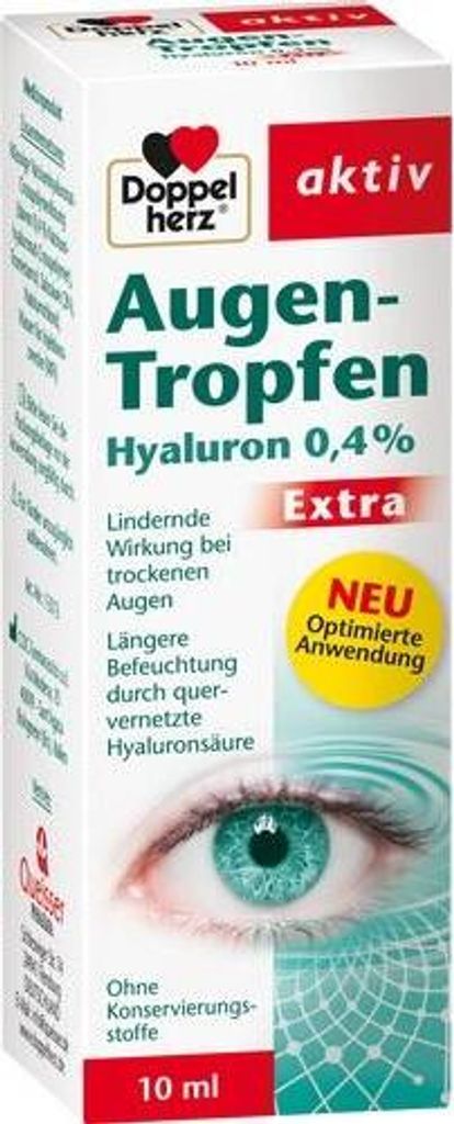 Gocce oculari doppio cuore Hyaluron 0,4% Extra 10 ml Immagine del prodotto 