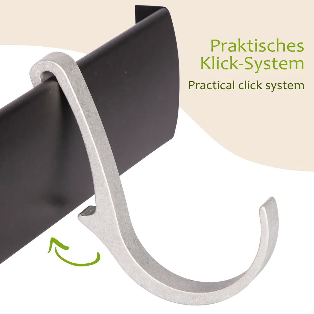 ONVAYA Crochets muraux réglables avec rail clipsable pour garage - 3