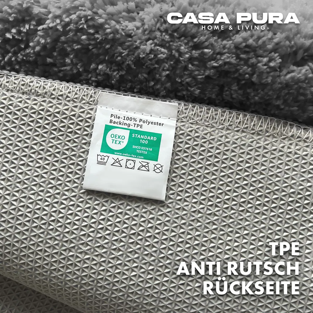 Tapis de douche rond gris foncé pour sortie de bain confortable et sec - 4