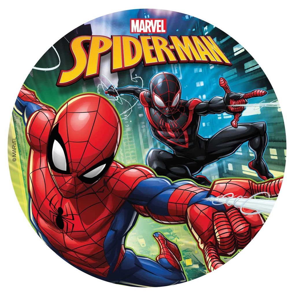 Dekora - 236040 Spiderman Tortenaufleger aus zuckerfreiem Produktbild 