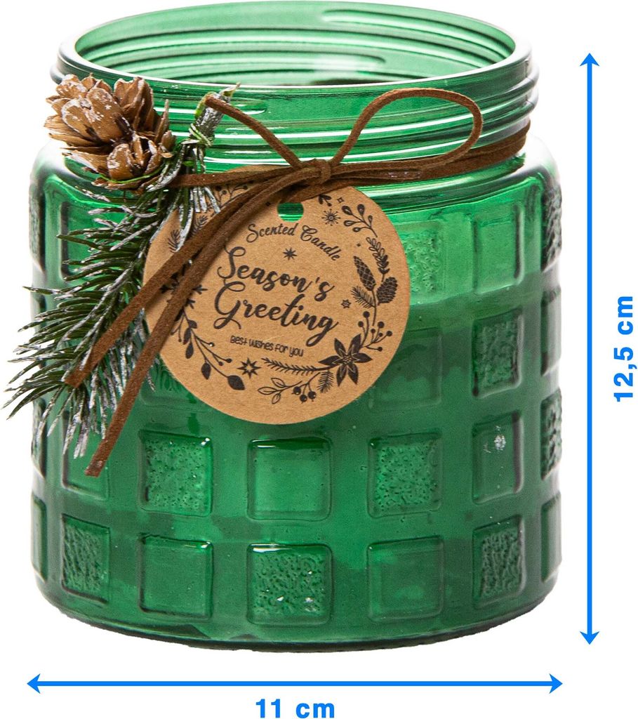 Dreidochtkerze Weihnachten Duftkerze Im Glas Zimt Nelke