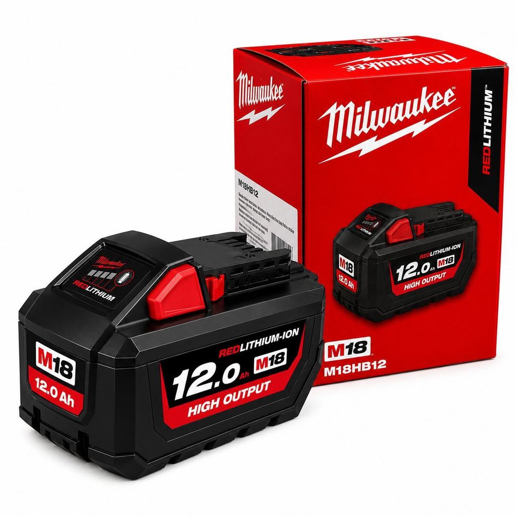 Ersatzakku 18V 12,0Ah Li-Ion kompatibel mit Milwaukee M18 Produktbild 
