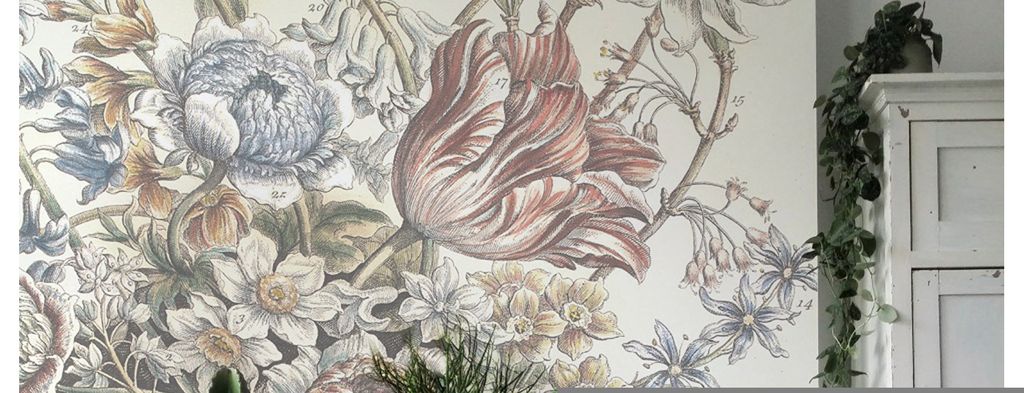 Coloray Fototapete 250x104 cm An Einer Wand Latex Latextapete - Blumen vom niederländischen Feld