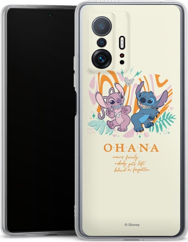 DeinDesign Handyhülle für Xiaomi 11T Pro 5G Silikon Hülle Case Smartphone Schutzhülle Disney Offizielles Lizenzprodukt Lilo & Stitch