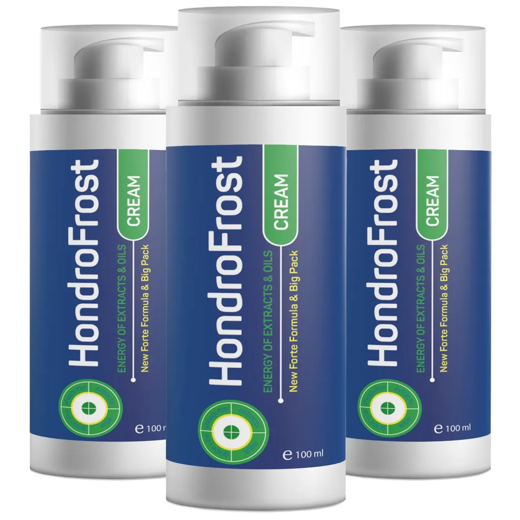 Crème Hondrofrost contre la raideur articulaire 100ml - Pack de 3