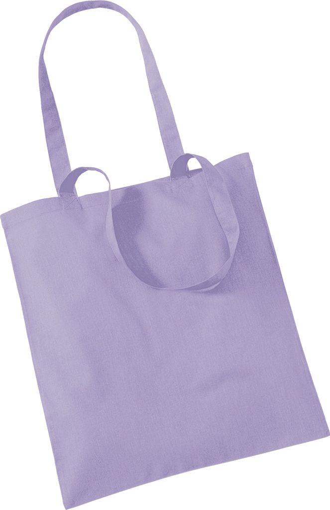 Westford Mill W101 | Bag for Life - Long Handles Einkaufstasche - 38 x 42 cm - Farbe: Lavender - Größe: One Size