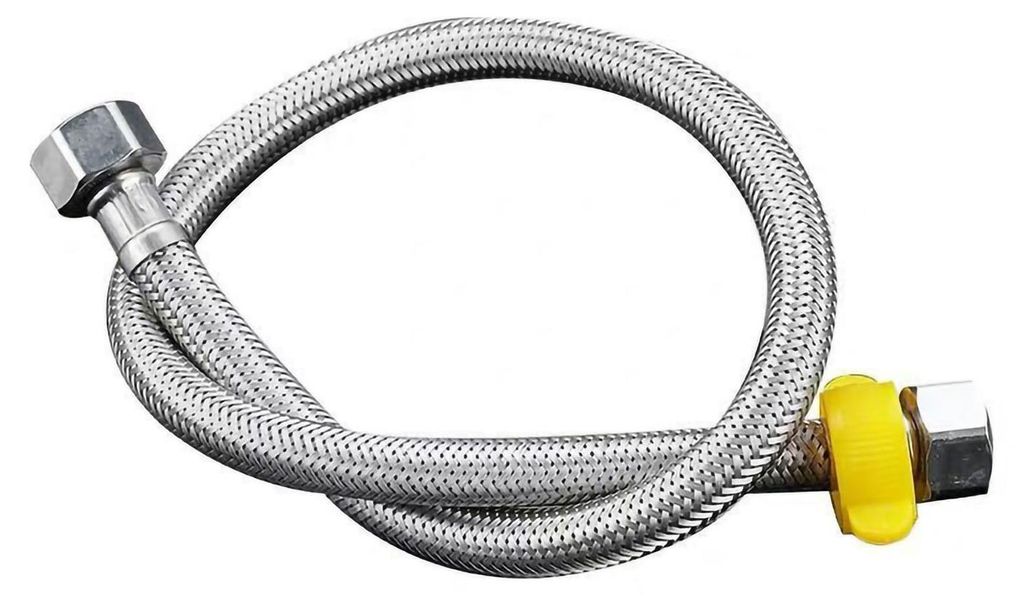 Warm- und Kaltzulaufschlauch für Warmwasserbereiter, Edelstahlrohr für Toilettenwaschmaschine, 60 cm