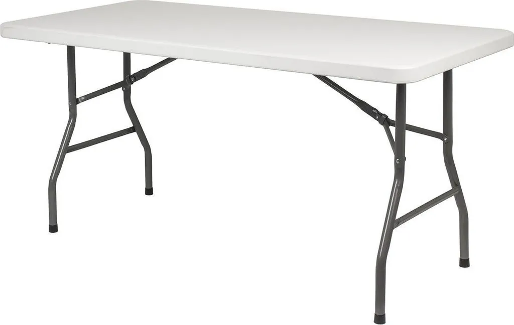 Table pliante New York 183x76 cm blanc Your Brand 720001 pour réception